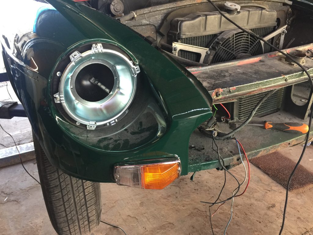 Headlights, bumpers, rear lights & interesting wiring! – Murphy, my
